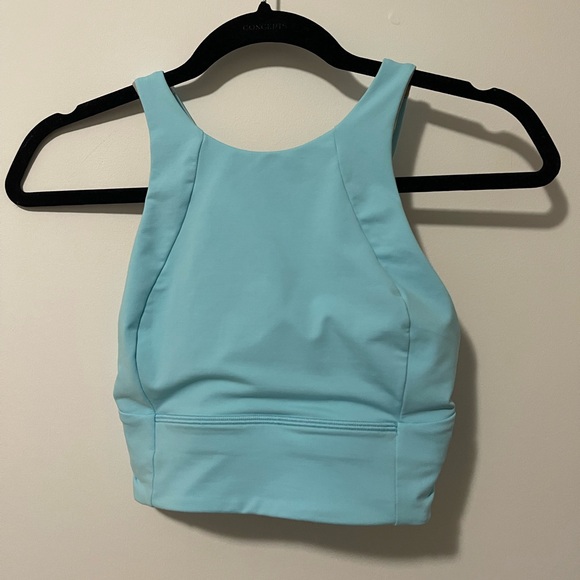 lululemon athletica Other - Lululemon Free To Be Serene High Neck Cyan Blue Sports bra in US 4